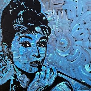 Breakfast at Tiffany, original painting by Matt Pecson 16x20"